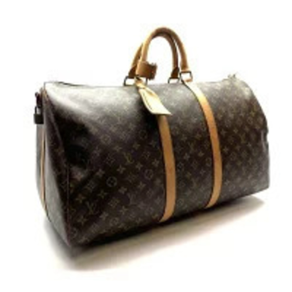 Louis Vuitton Boston Travel Bandouliere Keepall Bag Monogram Brown